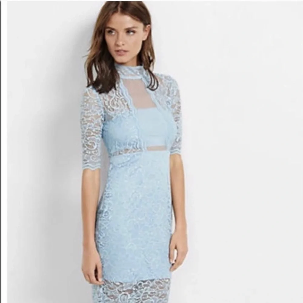 Express mock neck sheath dress - Picture 6 of 6